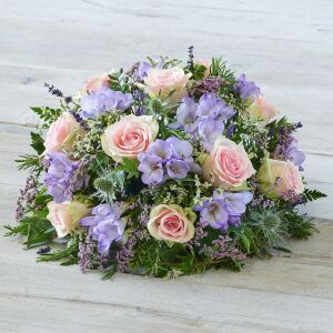 LARGE PINK ROSE AND FREESIA POSY